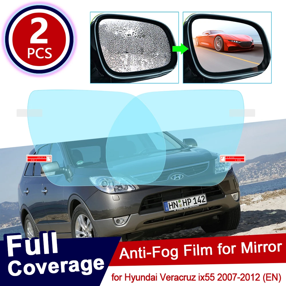 for Hyundai Veracruz ix55 55 2007~2012 EN Full Cover Anti Fog Film Rearview Mirror Rainproof Accessories 2008 2009 2010 2011 | Автомобили