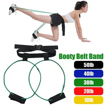 

Booty Resistance Bands Set for Butt Legs Strength Training Elastic Bands Fitness Gym Equipment Workout Adjustable Waist Belt