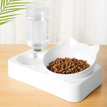 

Drinking Automatic Storage Water Feeder Food Dish Non Slip Container Cervical Protection Cat Bowl Fountain Dogs Raised Stand