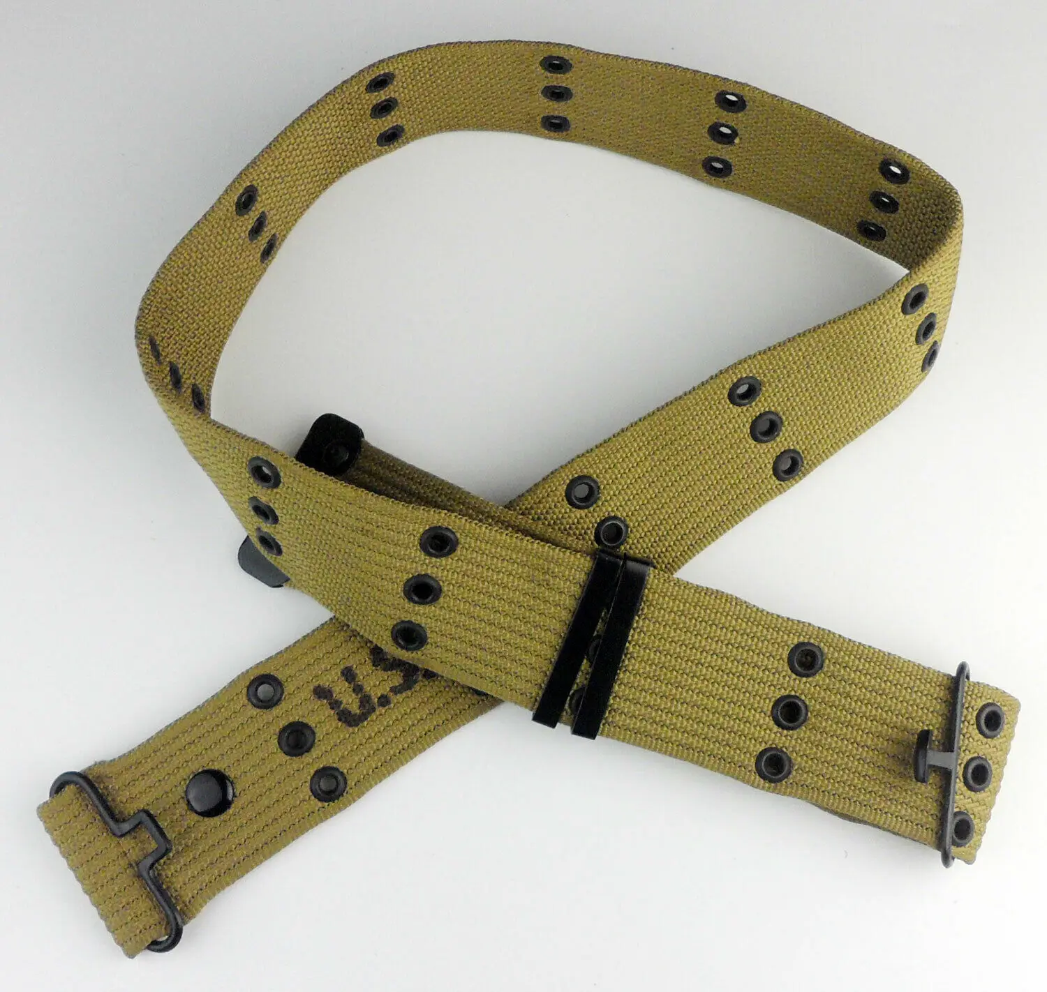 tomwang2012. WW2 WWII US Field Gear Army Pistol Belt Canvas Up to 46''