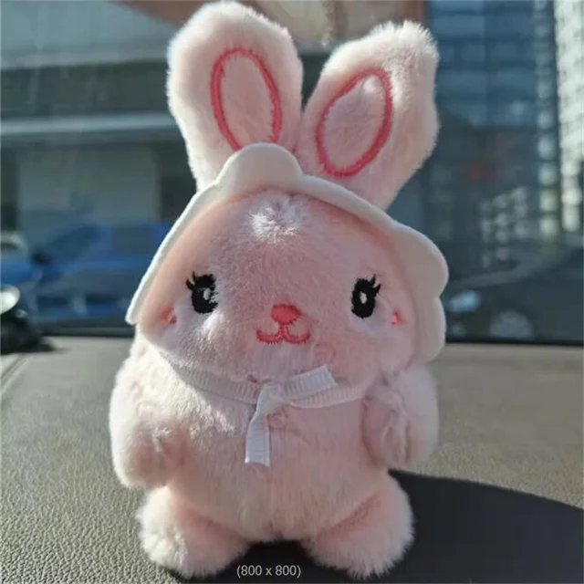 Keychain bunny plush toy rabbit doll - Shop NataliaDollsandToys Keychains -  Pinkoi