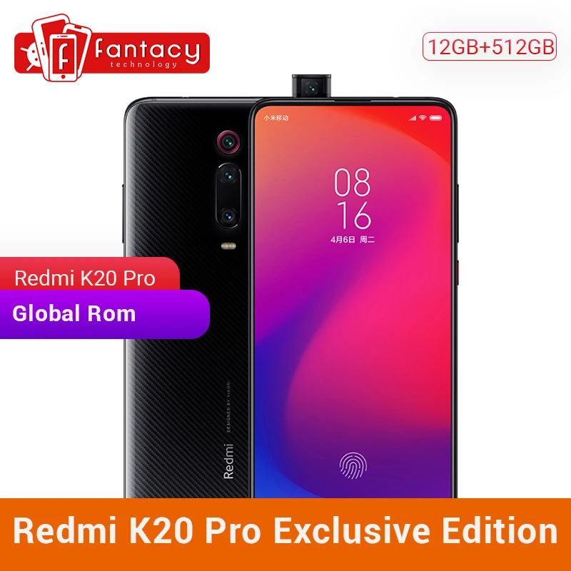 Privilege Edition Смартфон Xiaomi Redmi K20 Pro 12 ГБ 512 ГБ Snapdragon 855 Plus 6,39 дюймов AMOLED 48MP Тройная камера 4000 мАч