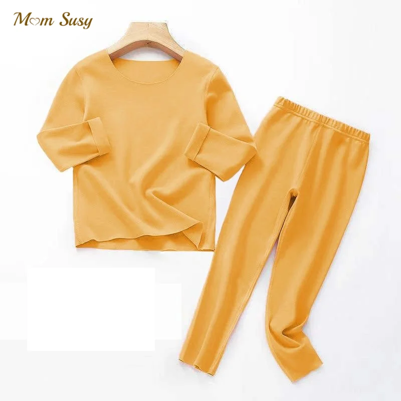 Baby Boy Girl Pigiama Set De Velvet Tessuto Infant Toddler Autoriscaldante Homothermal Sleepwear Baby Body Home Suit 2 Pezzi