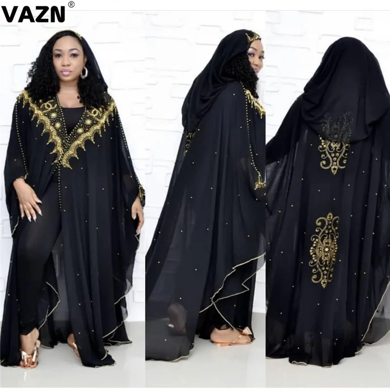 Vazn Autumn Elegant Hijab Muslim Abayas 2020 Long Sleeve Gold Thread Print Dress Dubai Indonesia Dresses Indian Cloth Dresses Aliexpress