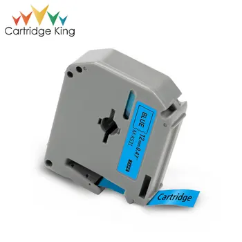 

Cartridge King 1PK MK Tapes for Brother M-K531 MK531 MK 531 MK-531 12mm Black on Blue Cartridge Label Tape PT-80 PT-70 Printer