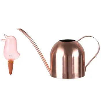 

1Pcs Little Bird Drop Water Device Automatic Watering Device & 1Pcs 500Ml Stainless Steel Long Mouth Watering Pot