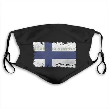 

Face Mask Finland Grunge Style Flag Crewneck 7 Colours Anti Dust With Filter For Men For Women Kids Girl Boy Teens Masks
