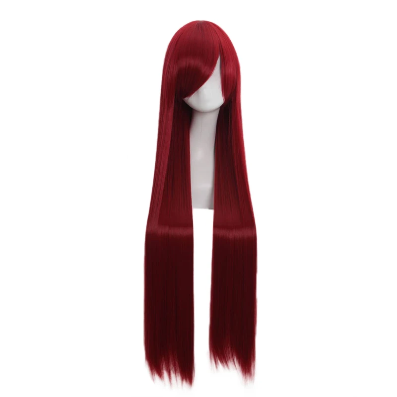 2 Аниме Steins Gate Makise Kurisu длинный прямой парик косплей костюм термостойкие синтетические волосы женские парики - Цвет: 2