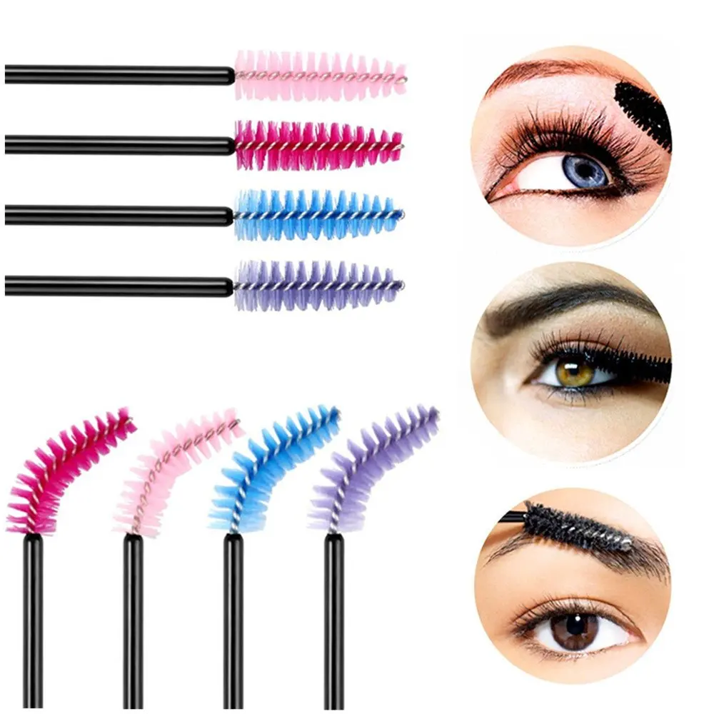 150pcs Eyelash Brushes For Extension Disposable Eyebrow Brush Mascara Wand Applicator Eyelash Cosmetic Brushes Makeup Tool
