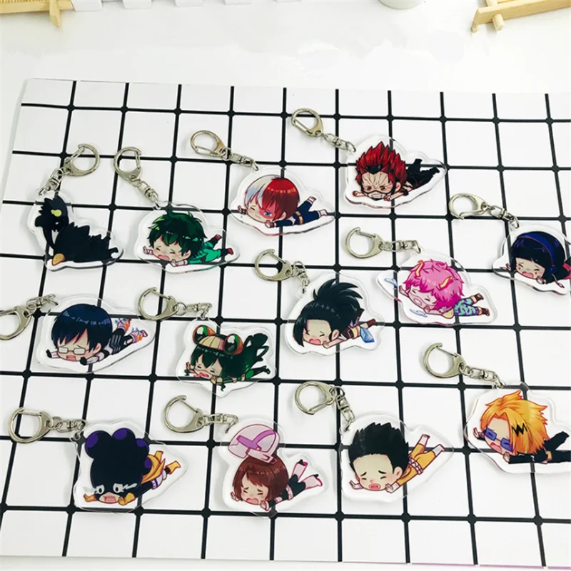 Мой герой Kimetsu без Yaiba цельный дикое персонажа реквизит брелок для ключей