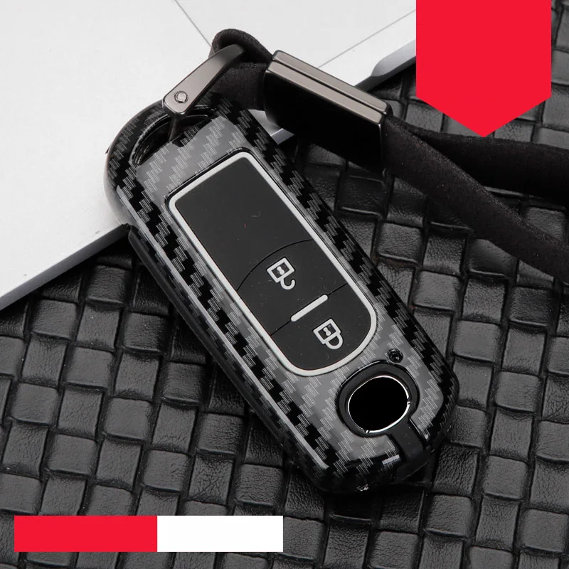 Модный цинковый сплав+ силикагель автомобильный чехол для дистанционного ключа полное покрытие для Mazda 236Axela Atenza CX-5 CX5 CX-7 CX-9~ 17 - Название цвета: A-carbon black