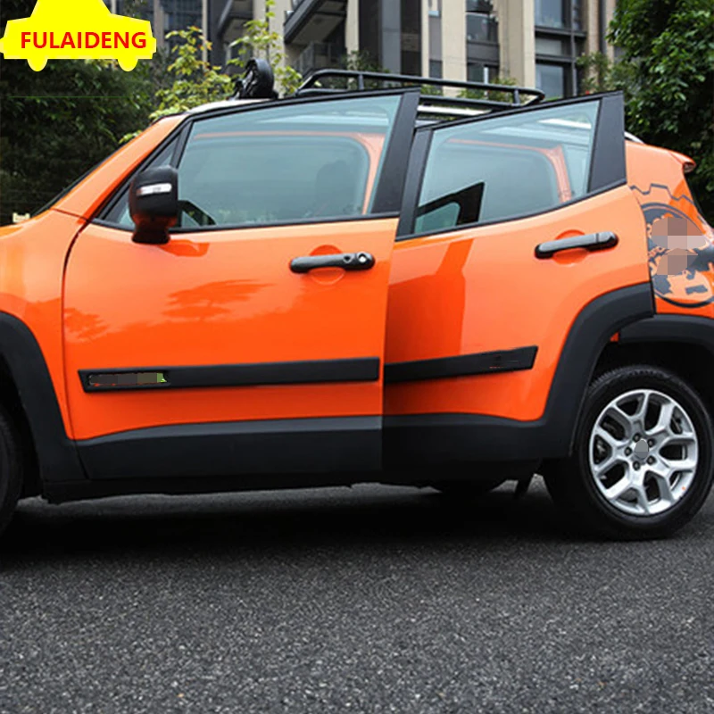 4 шт. для JEEP Renegade- черная сторона Nerf бар пластина протектор порога отделка автомобиля Стайлинг Аксессуары