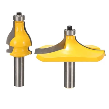 

2pcs 1/2 Inch Shank Handrail Router Bit Standard/Flute Woodworking Line Cutter