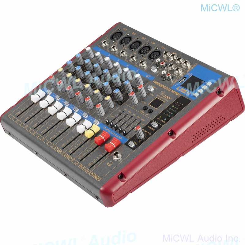 XR7 7 Channel Mixer 7 Microphones or a stereo