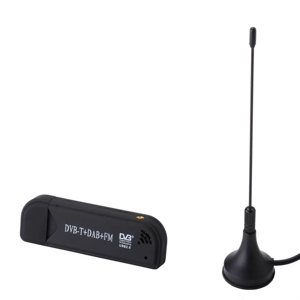 Цифровой USB ТВ-накопитель FM+ DAB DVB-T компьютерный терминал ТВ-сигнал адаптер приемник палка антенна CD драйвер пульт дистанционного управления