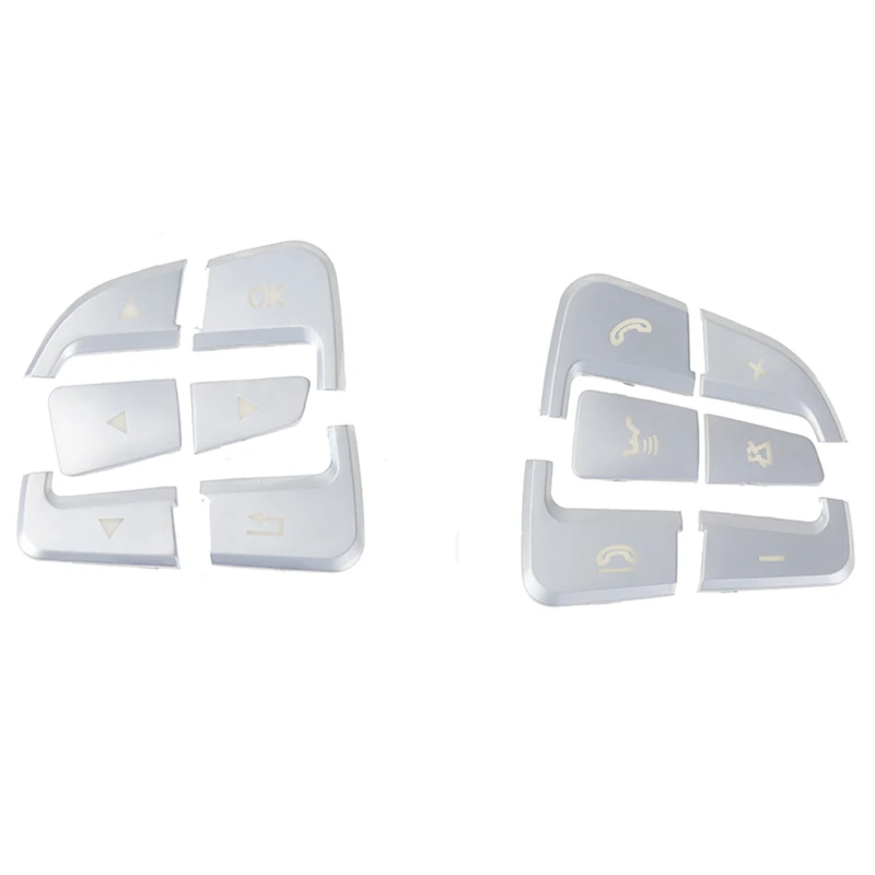 Car Styling Steering Wheel Button Covers Trim Stickers For Mercedes Benz GLC A C Class W205 X253 CLA C177 GLA X156 Accessories | Автомобили