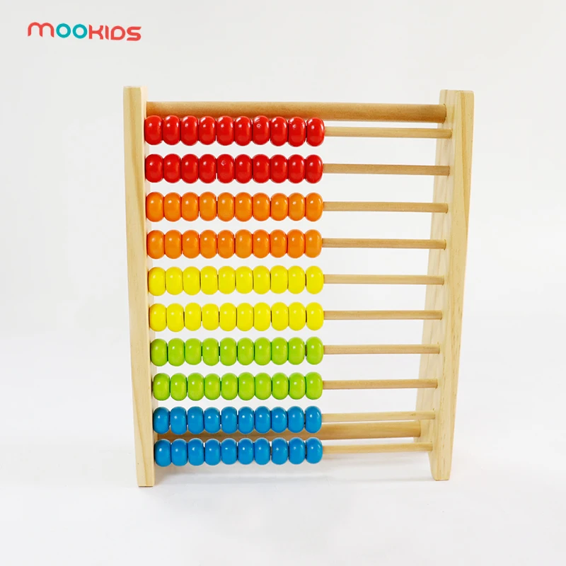 

Mookids Educational Toy Wooden Abacus Children Early Math Learning Toy Numbers Counting Calculating Beads Abacus Montessori Toy
