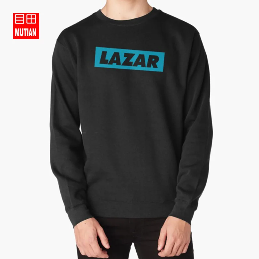 Lazar-синий логотип толстовки lazar beam Lazar beam lazerbeam лазерный луч вы трубки вы клубень youtuber геймер игровой Лут - Цвет: black-sweatshirt