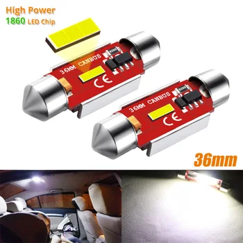 

2pcs Car C5W LED Canbus 12V 36mm Light Warm White Interior Dome Map C5W 1860 SMD LED Chip Light Bulbs Festoon Interior Lamp