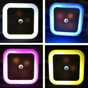 

Auto LED Light Induction Sensor Control Bedroom Night Lights Bed Lamp w/ Plug