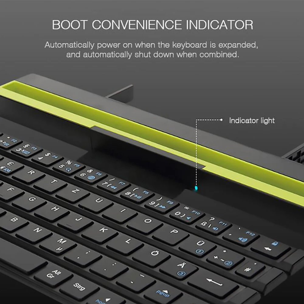 Портативная Мини Складная Bluetooth клавиатура складная беспроводная для планшета