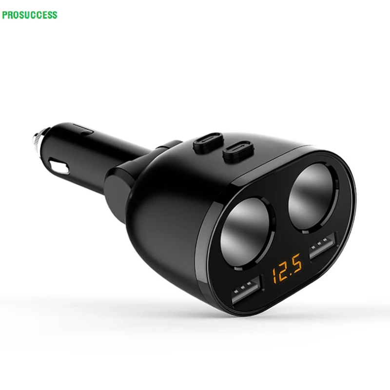 Автомобильное зарядное устройство с двумя USB-портами, 5 В, 3,6 А, 80 Вт