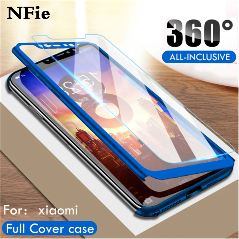 

360 Full shockproof Case on For Xiaomi 9X CC9 E A3 lite A2 Lite Mi9T mi8 5X 6X Redmi Note7 7A 6A K20 Note6 5 4X Cover with Glass