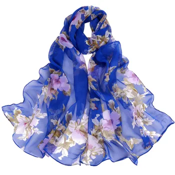 

Fashion Women Peach Blossom Printing Long Soft Wrap Scarf Ladies Shawl Scarves #YL5
