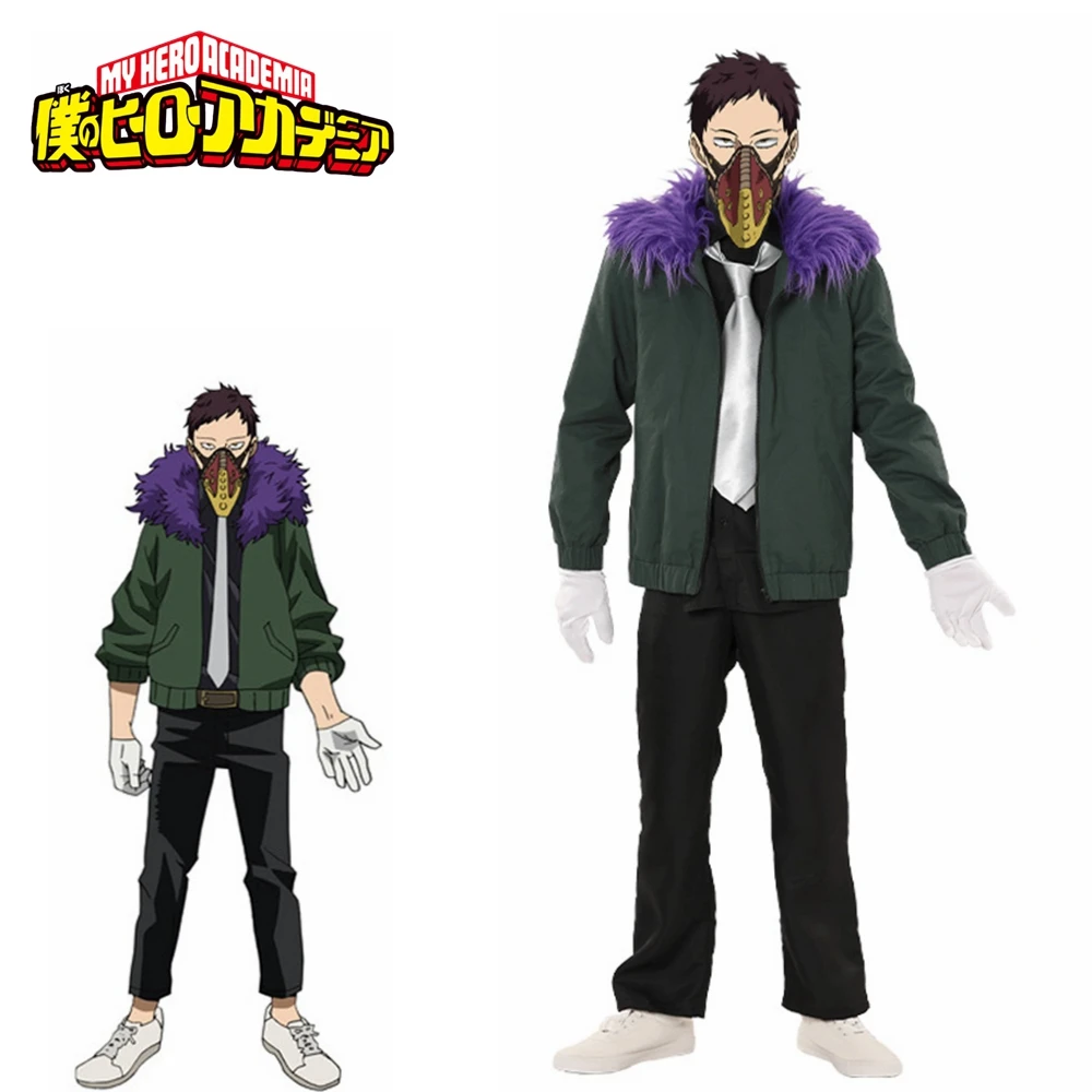 My Hero Academy Boku No Hero Akademia Kai Chisaki капитальный косплей костюм на Хэллоуин полный комплект наряд на заказ