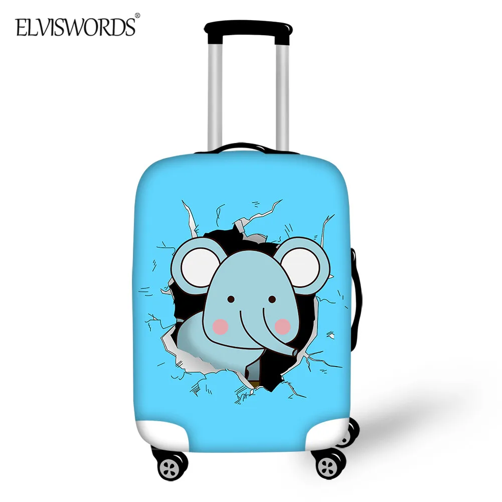 ELVISWORDS Cave мультфильм Животные багажный Чехол Дорожный чемодан на колесиках