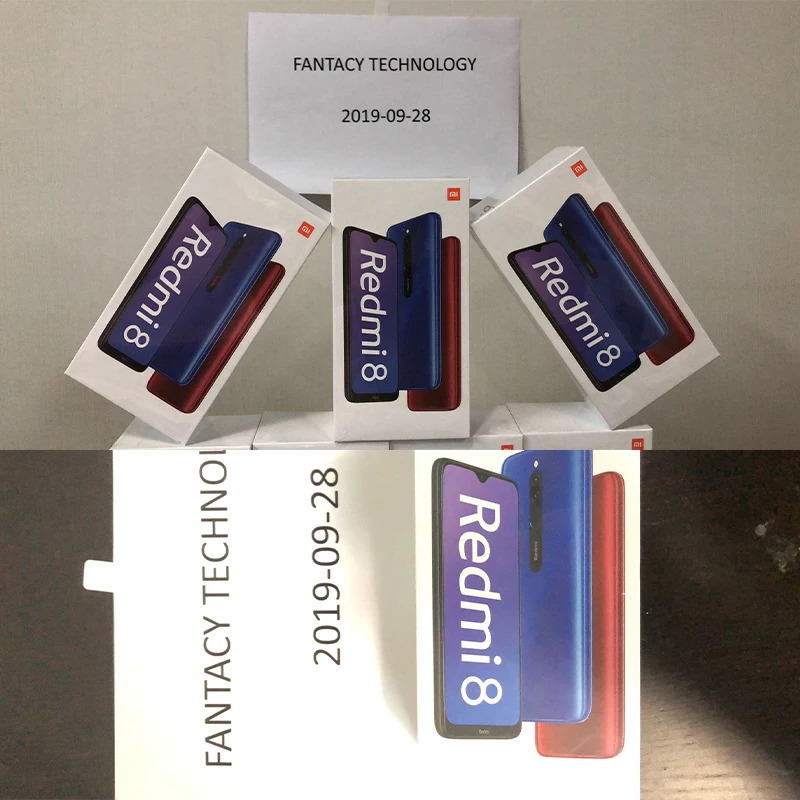 Продажа В наличии, глобальная версия, Xiaomi Redmi 8, 4 ГБ, 64 ГБ, Восьмиядерный процессор Snapdragon 439, двойная камера 12 Мп, мобильный телефон, 5000 мАч, большая бата...
