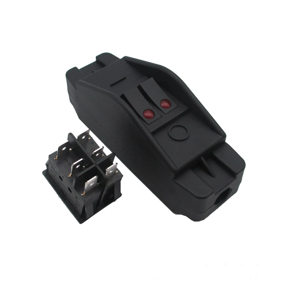 

Double Push Button Switch Dual Controll Online Switches Rocker Switch High Temperature Resistance High Current 16A