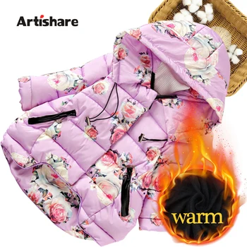 

Girls Coat Outerwear Floral Pattern Girl Coats Kids Casual Style Children's Coats Winter Baby Girl Clothes