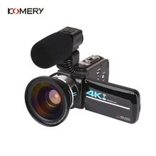 KOMERY Новое поступление 4K 48MP видеокамера 3,0 в HD сенсорный экран/ночное видение/Wifi Внешний Микрофон/вспышка/HDMI выход/инфракрасный