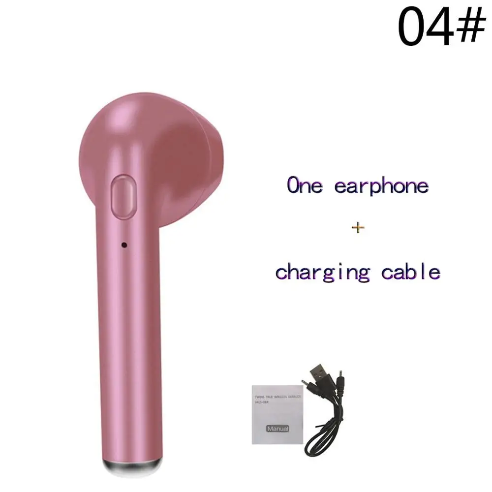 01 TWS I7s Bluetooth 5,0, Беспроводная мини-гарнитура Bluetooth с зарядным устройством, полностью совместимая стерео для IPhone, samsung, Xiaomi - Цвет: 01