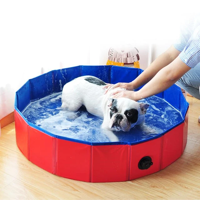 Faltbare Hund Pet Bad Pool Faltbare Hund Pet Pool Kühlung Matte Schwimmbad  Aufblasbare Wasser Spray Pad Matte Badewanne für hunde Katzen - AliExpress