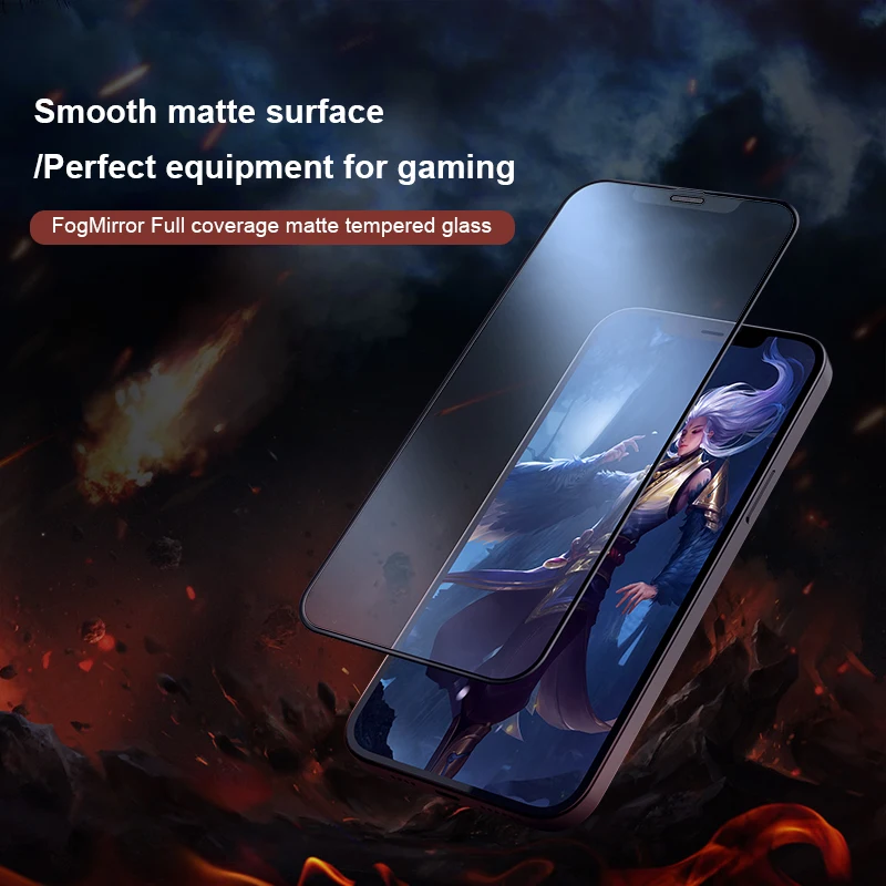 NILLKIN Full protective glass for iPhone 12 Pro Max/iphone 12 mini Full coverage matte tempered glass anti-knock Anti-Scratch