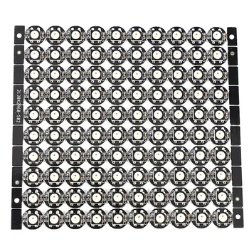 

1 Pcs WS2812B SMD 5050 RGB LED Addressable Light String Board 100x4-Pin DC5V LED Pixels Light Strip Black