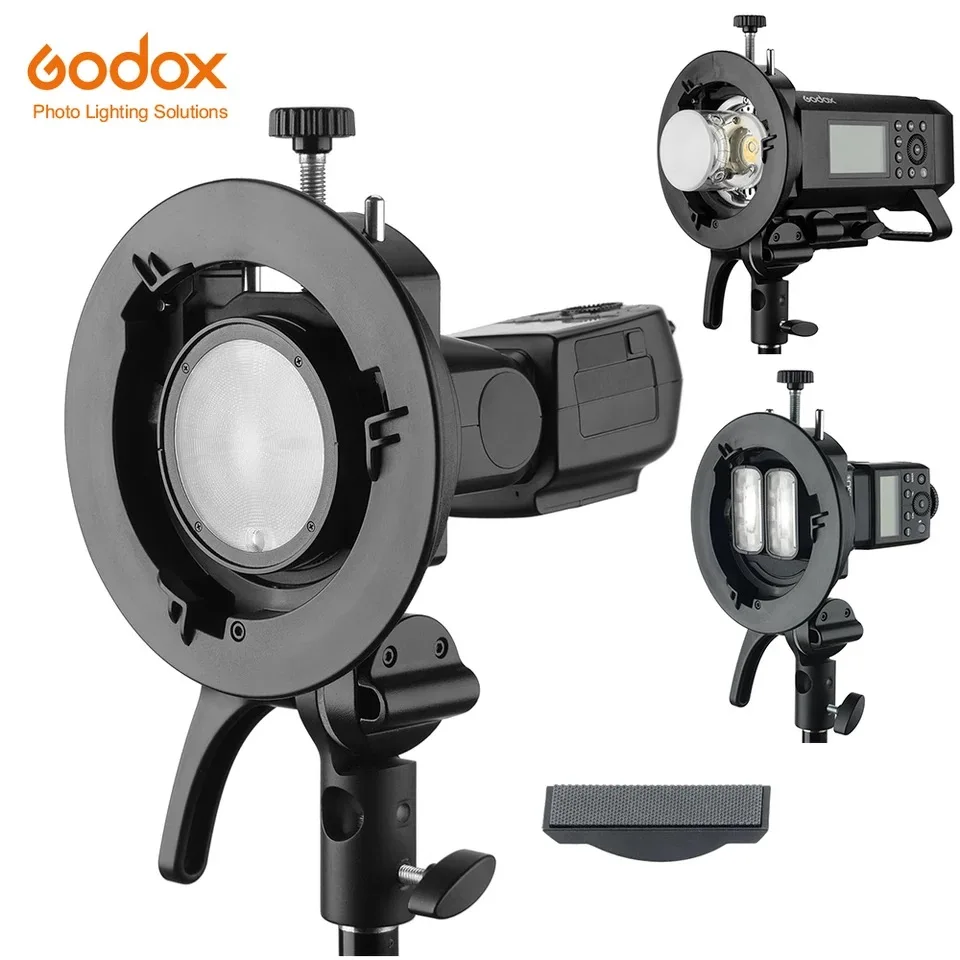 Godox S2 Bowens крепление вспышки s-типа держатель кронштейн для Godox V1 V860II AD200 AD400PRO TT350 TT685 Speedlite Flash Snoot софтбокс