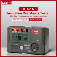 UNI-T 1000V Insulation Earth Ground Resistance Meter Megger UT501A Auto Range Ohm Tester Megohmmeter Voltmeter