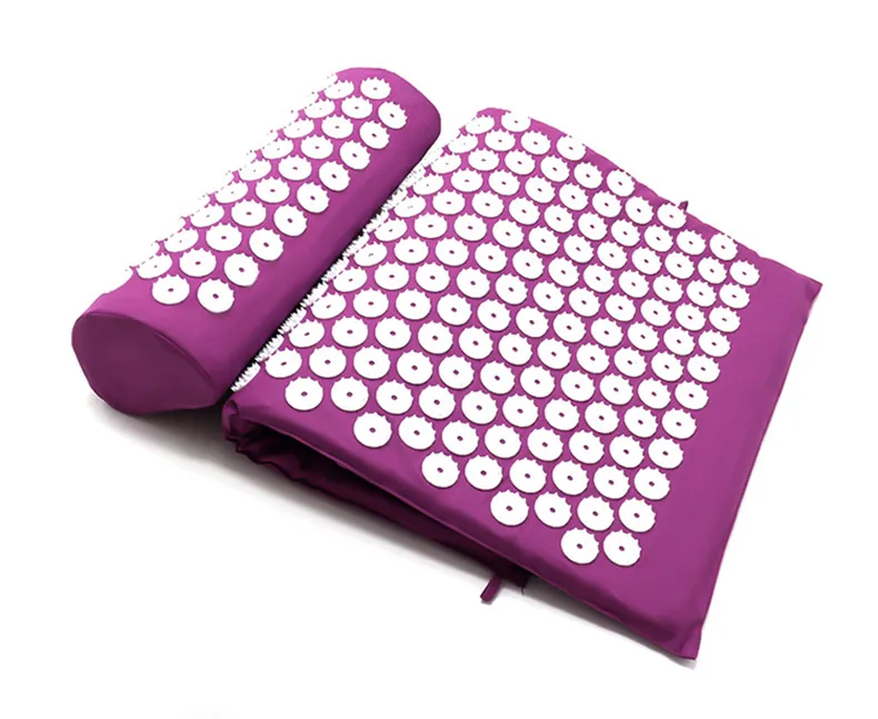 Kuznetsov's Yoga Mat Acupressure Applicator Back Pain Relief Needle Pad Eco Pranamat Pillow Set Gift Bag Kuznetsov's Massager