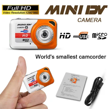 

Mini Portable X6 Digital Camera Ultra HD Camera 32GB TF Card with Mic USB Flash Drive for Camera Digital Camera PC DV Camcorder