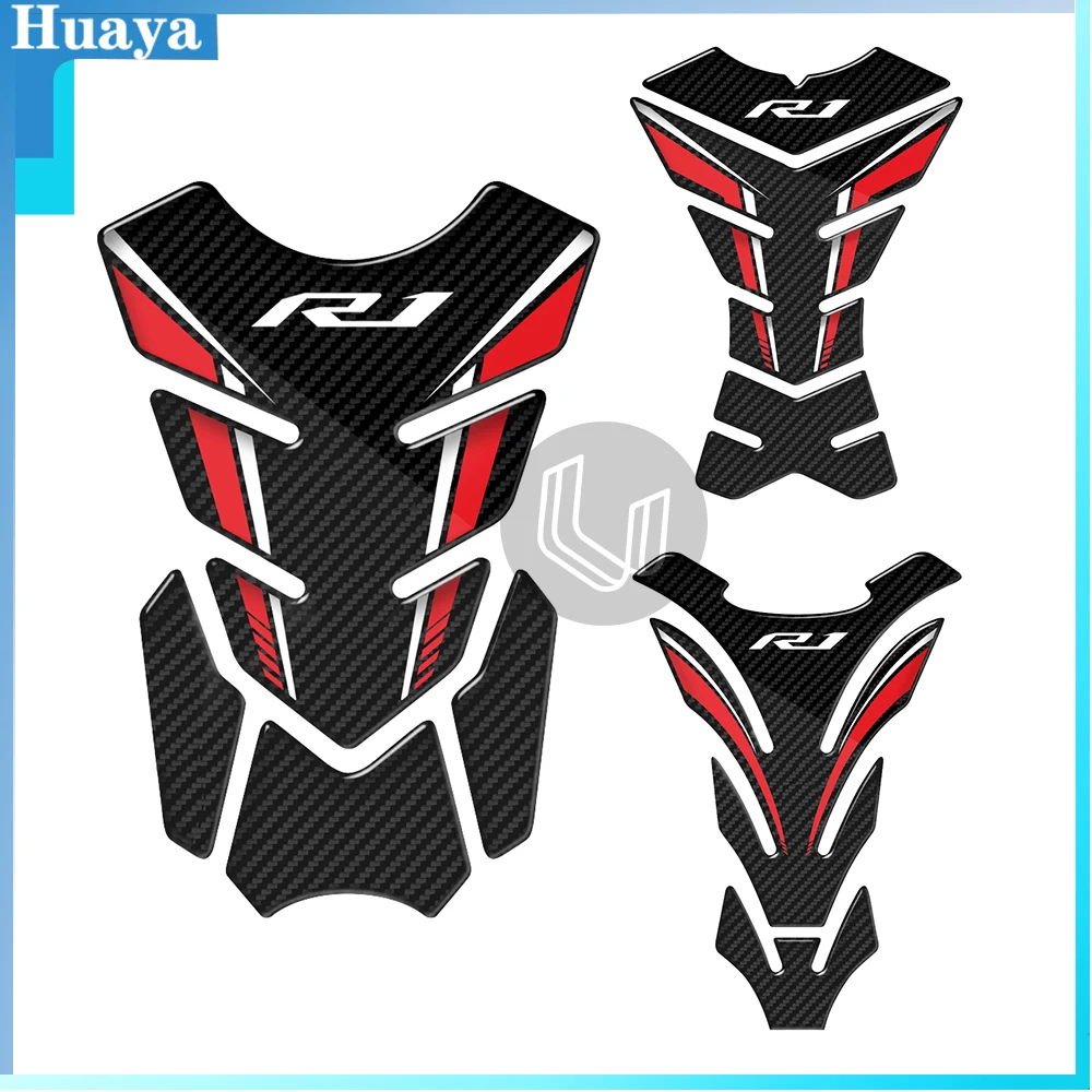 3D Motorcycle Tank Pad Protector Case for Yamaha YZF-R1 R1 R1M Street Bike Decals