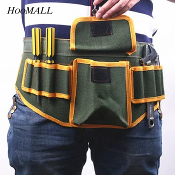 

Urijk Electrician Construction Packs Thicken Multifunction Canvas Bag For Tools Wasit Tool Bags Multi- Pockets Holder Tools
