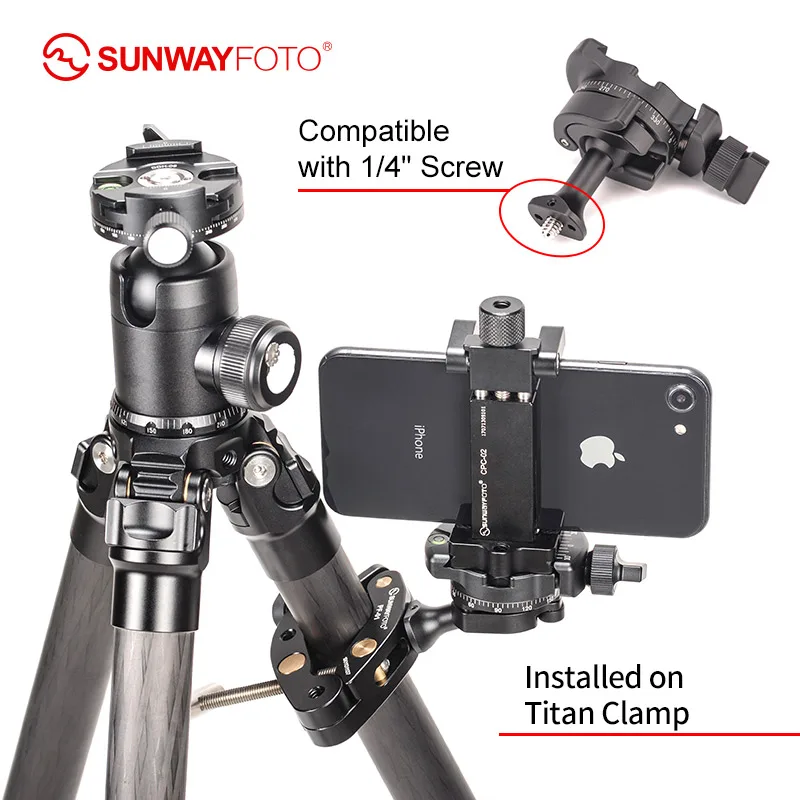 SUNWAYFOTO  PMB-18 mini tripod ball head viode head for phones and camera ballhead  easy to carry inverted ball head