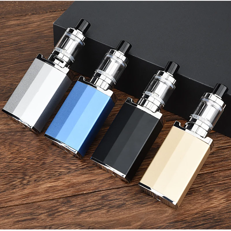 

Original 50w Electronic Cigarette Vaporizer Kit 150mah 50w e cigarette box mod 510 thread 2.0ML Tank E- cigarette Vape Pen Kit