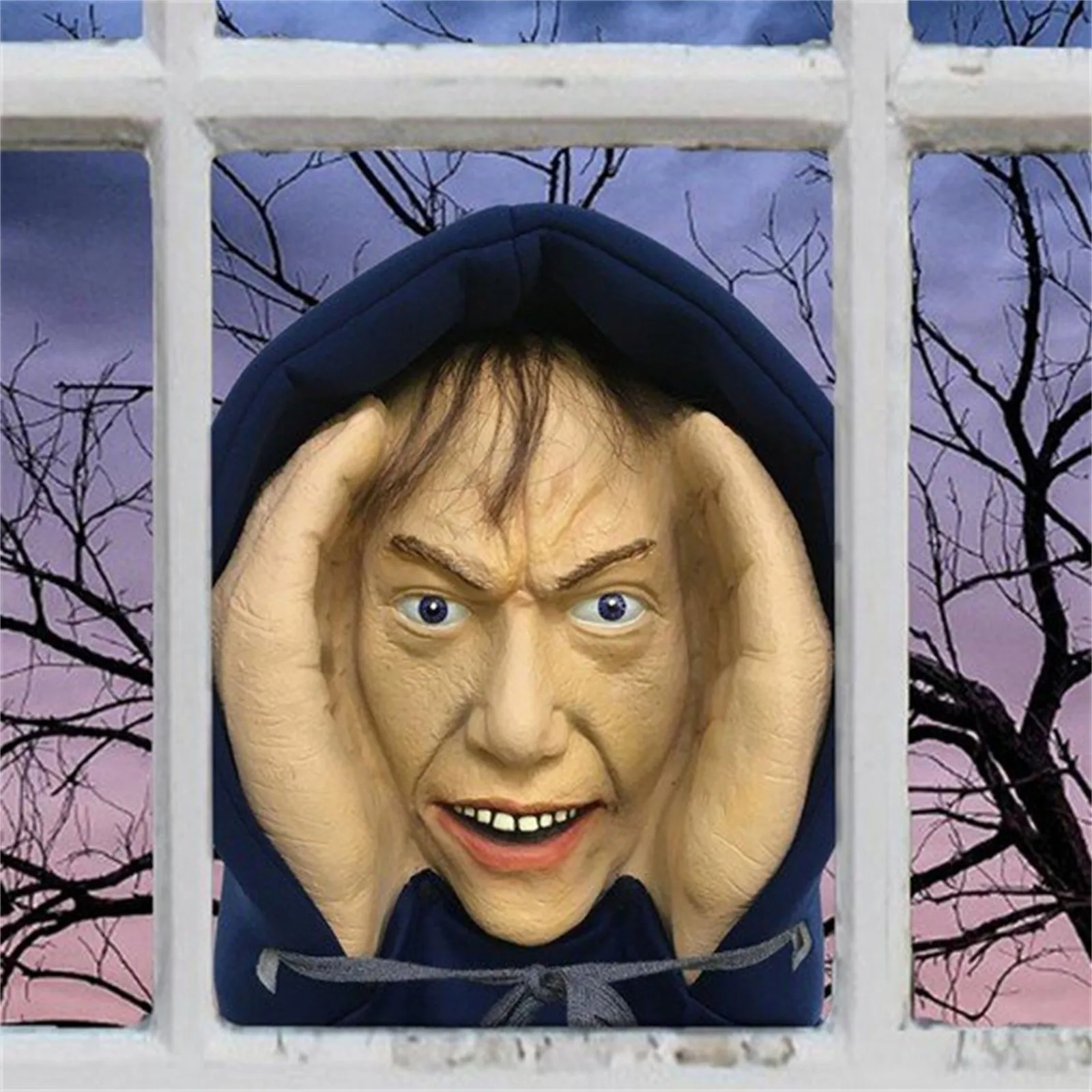 Halloween Decoration Horror Voyeur Real Life Window Evil Prank