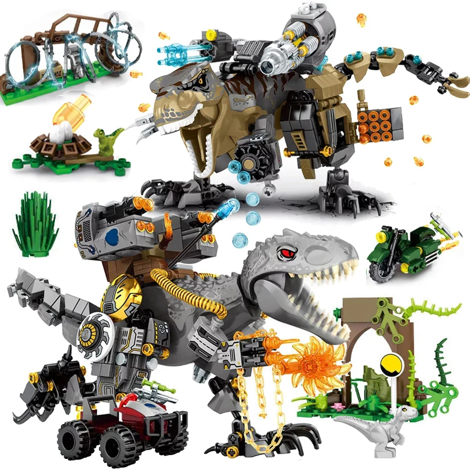 Building-Blocks Bricks Toys Figures Tyrannosaurus Park Reload Dinosaur-World Animal Jurassic