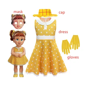 

Toy Story 4 Gabby Cosplay Costume Sleeveless Dress Kids Christmas Polka Dot Princess Dress halloween costumes for girls