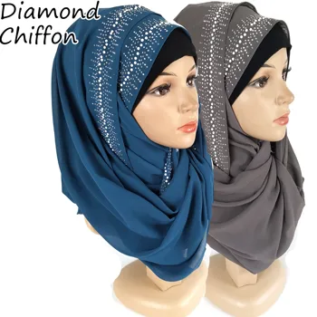 

J8 10pcs High Quality Plain bubble chiffon scarf shawl muslim hijab women headband scarves shawls
